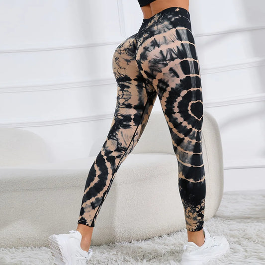 Women Print  Seamless Pants Leopard High Waist Leggings Thin Fitness Pant Push Up Legging Sports Pants Gym Workout Tights